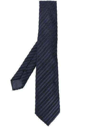 Emporio Armani полосатый галстук регулируемого размера