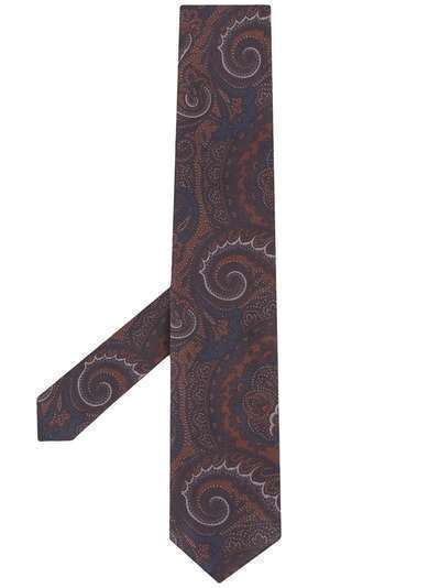 Lardini галстук с принтом пейсли и заостренным концом