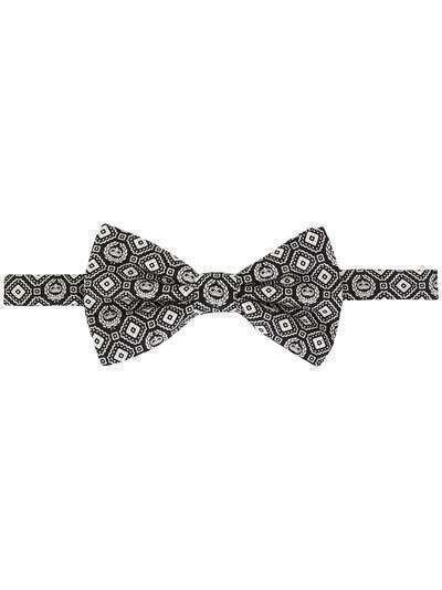 Dolce & Gabbana галстук-бабочка с геометричным принтом