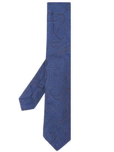 Kiton галстук с узором пейсли