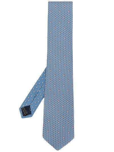 Salvatore Ferragamo галстук с геометричным принтом