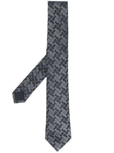 Versace галстук с узором Greca
