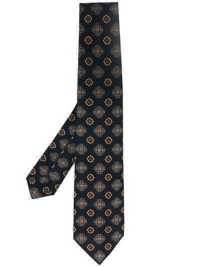 Kiton галстук с принтом