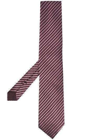 Tom Ford галстук с геометричной вышивкой
