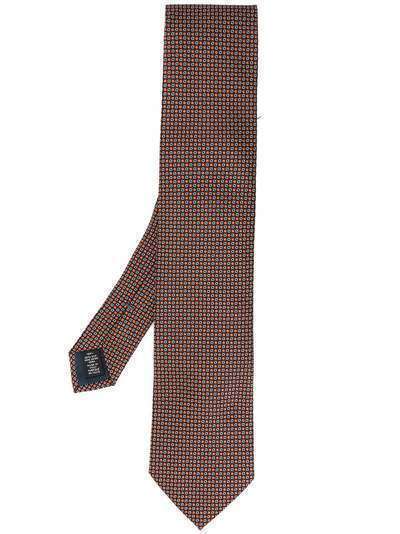 Ermenegildo Zegna галстук с геометричным принтом