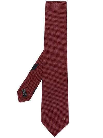 Salvatore Ferragamo жаккардовый галстук с геометричным узором
