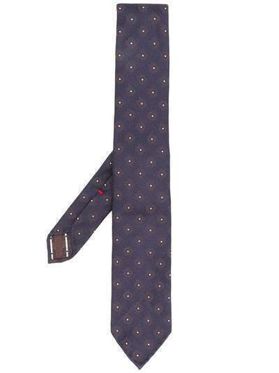Dell'oglio жаккардовый галстук с цветочным узором
