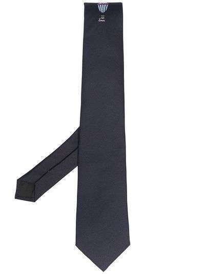 LANVIN галстук с вышитым логотипом