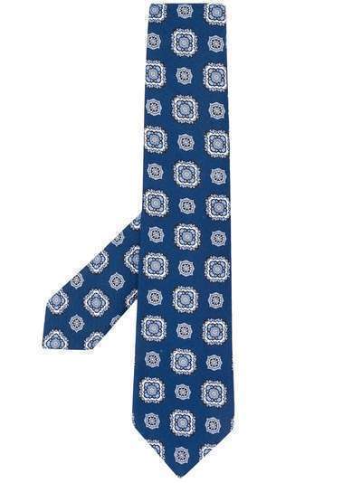 Kiton галстук с принтом