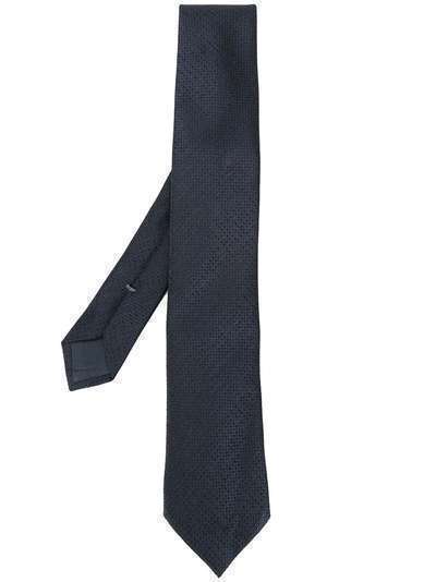 Ermenegildo Zegna галстук с декоративной строчкой