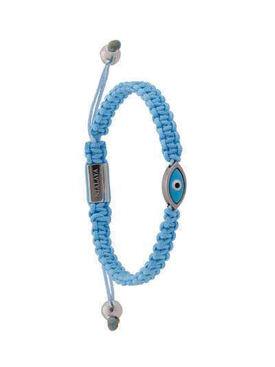 Nialaya Jewelry плетеный браслет Evil Eye