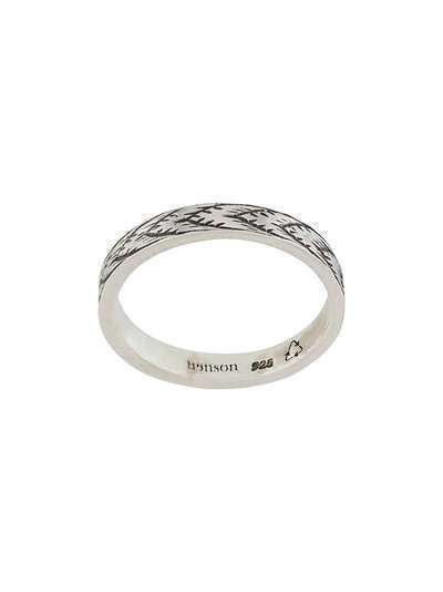 Henson кольцо с гравировкой