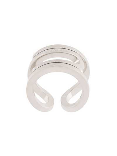 Off-White кольцо с гравированным логотипом