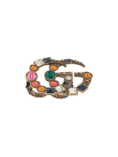 Gucci Pre-Owned двойное кольцо 2019-го года с логотипом GG