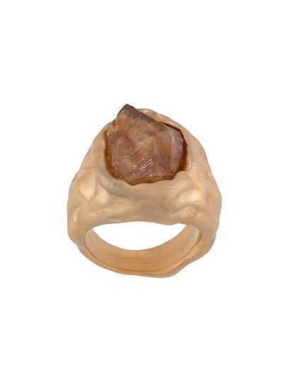 Dsquared2 фактурное кольцо с камнем