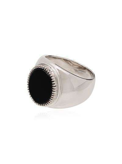 O Thongthai серебряное кольцо с ониксом