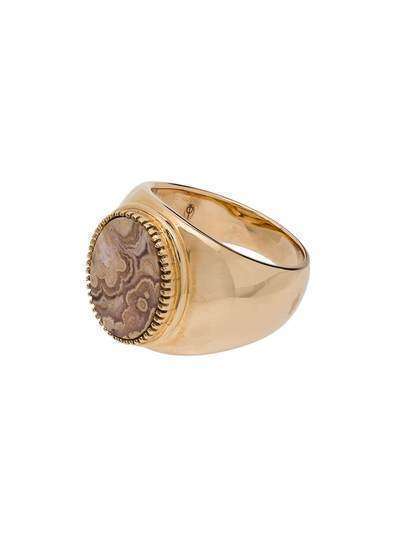 O Thongthai золотое кольцо с родохрозитом