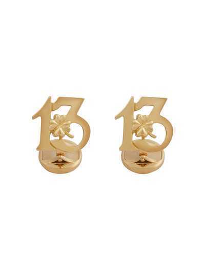 Dolce & Gabbana запонки Good Luck из желтого золота с рубинами