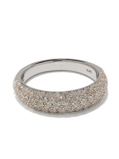 Tom Wood крупное кольцо Liz с кристаллами