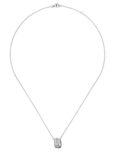 De Beers 18kt white gold Dewdrop diamond pendant necklace