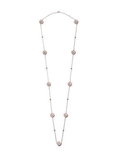 De Beers 18kt rose gold Enchanted Lotus Mother-of-Pearl diamond sautoir necklace