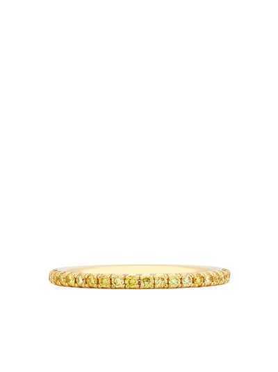 De Beers кольцо Aura Eternity из желтого золота с бриллиантами
