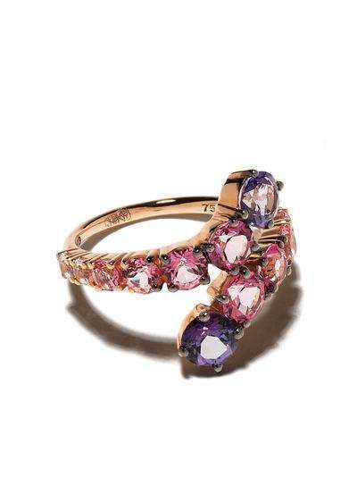 Brumani кольцо Yara из розового золота с топазами