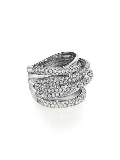 SHAY кольцо Orbit из белого золота с бриллиантами