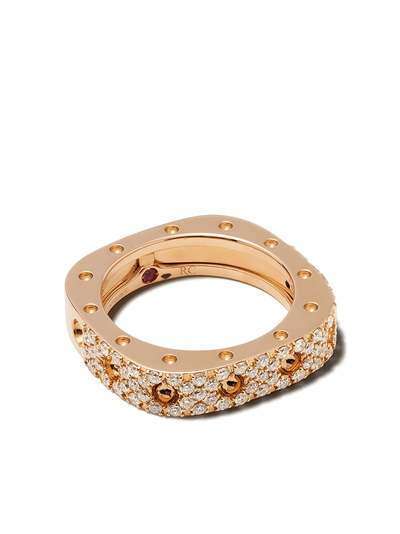 Roberto Coin кольцо Pois Moi из розового золота с бриллиантами