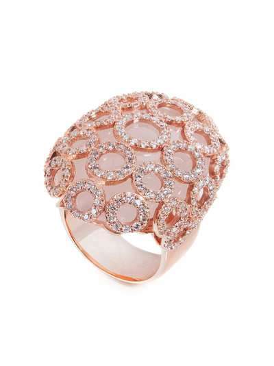CARLA AMORIM кольцо из розового золота с кварцем и бриллиантами