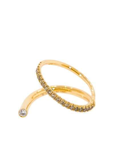 Kat Kim кольцо Crescendo из розового золота с бриллиантами