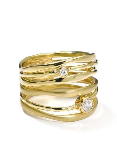 IPPOLITA кольцо Movie Star из желтого золота с бриллиантами