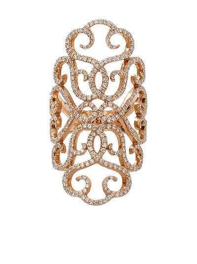 INBAR кольцо Lace из розового золота с бриллиантами