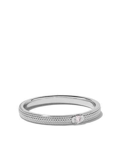 De Beers 18kt white gold Azulea diamond band