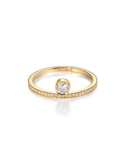 Sophie Bille Brahe кольцо Grand Rue De Soleil из желтого золота с бриллиантами
