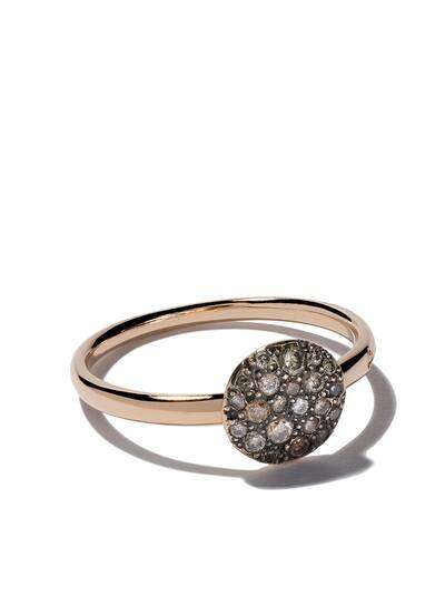 Pomellato золотое кольцо Sabbia с коричневым бриллиантом