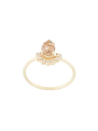 Natalie Marie золотое кольцо с кварцем и бриллиантами