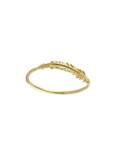 Alex Monroe кольцо Plume Wisp из желтого золота