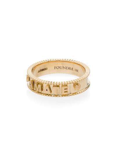 Foundrae кольцо Amate из желтого золота