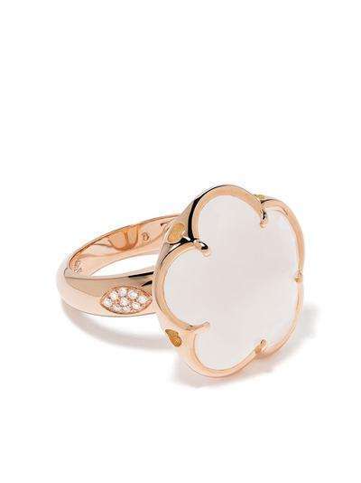 Pasquale Bruni кольцо Bon Ton из розового золота с кварцем и бриллиантами