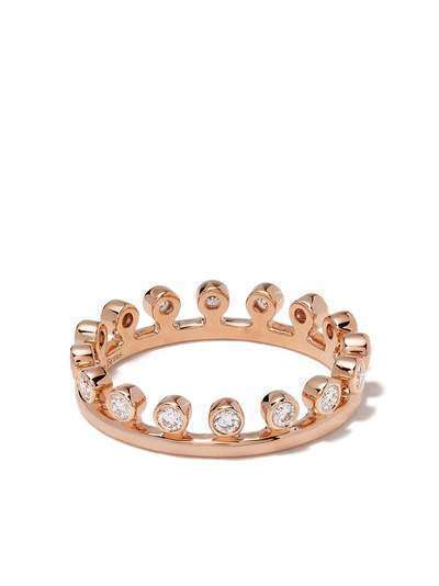 De Beers кольцо Dewdrop из розового золота с бриллиантами