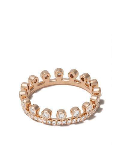 De Beers кольцо Dewdrop из розового золота с бриллиантами