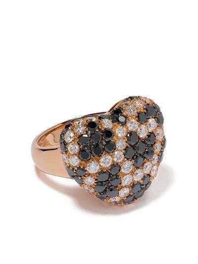 LEO PIZZO кольцо Leopard из розового золота с бриллиантами