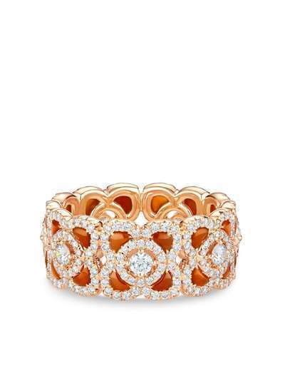 De Beers кольцо Enchanted Lotus из розового золота с сердоликом и бриллиантами