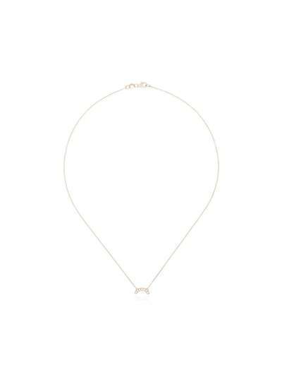 Andrea Fohrman 14K rose gold star quartz diamond necklace