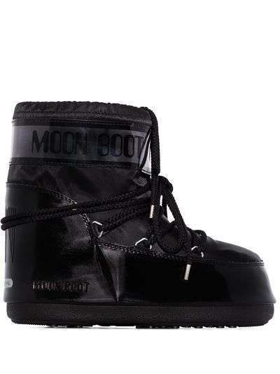 Moon Boot дутые ботинки Glance на плоской подошве