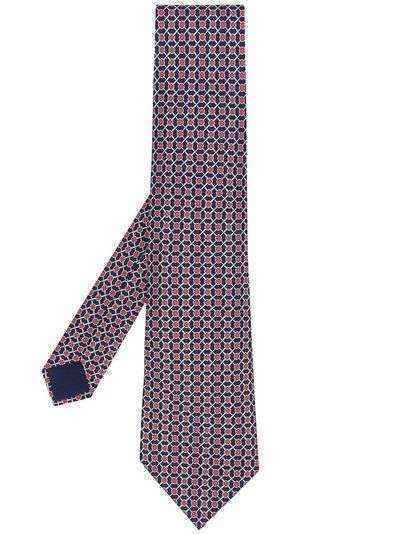 Hermès галстук 2010-х годов с геометричным принтом pre-owned