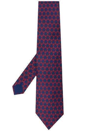 Hermès галстук 2010-х годов с геометричным принтом pre-owned