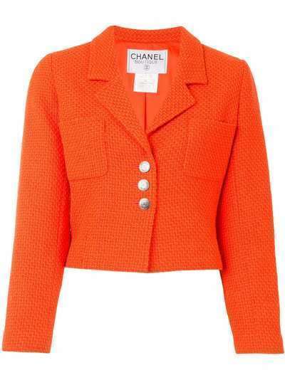 Chanel Pre-Owned однобортный укороченный пиджак 1997-го года