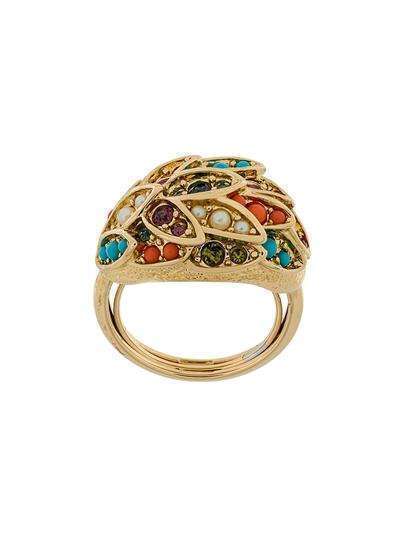 Susan Caplan Vintage кольцо 'D'Orlan' с декором